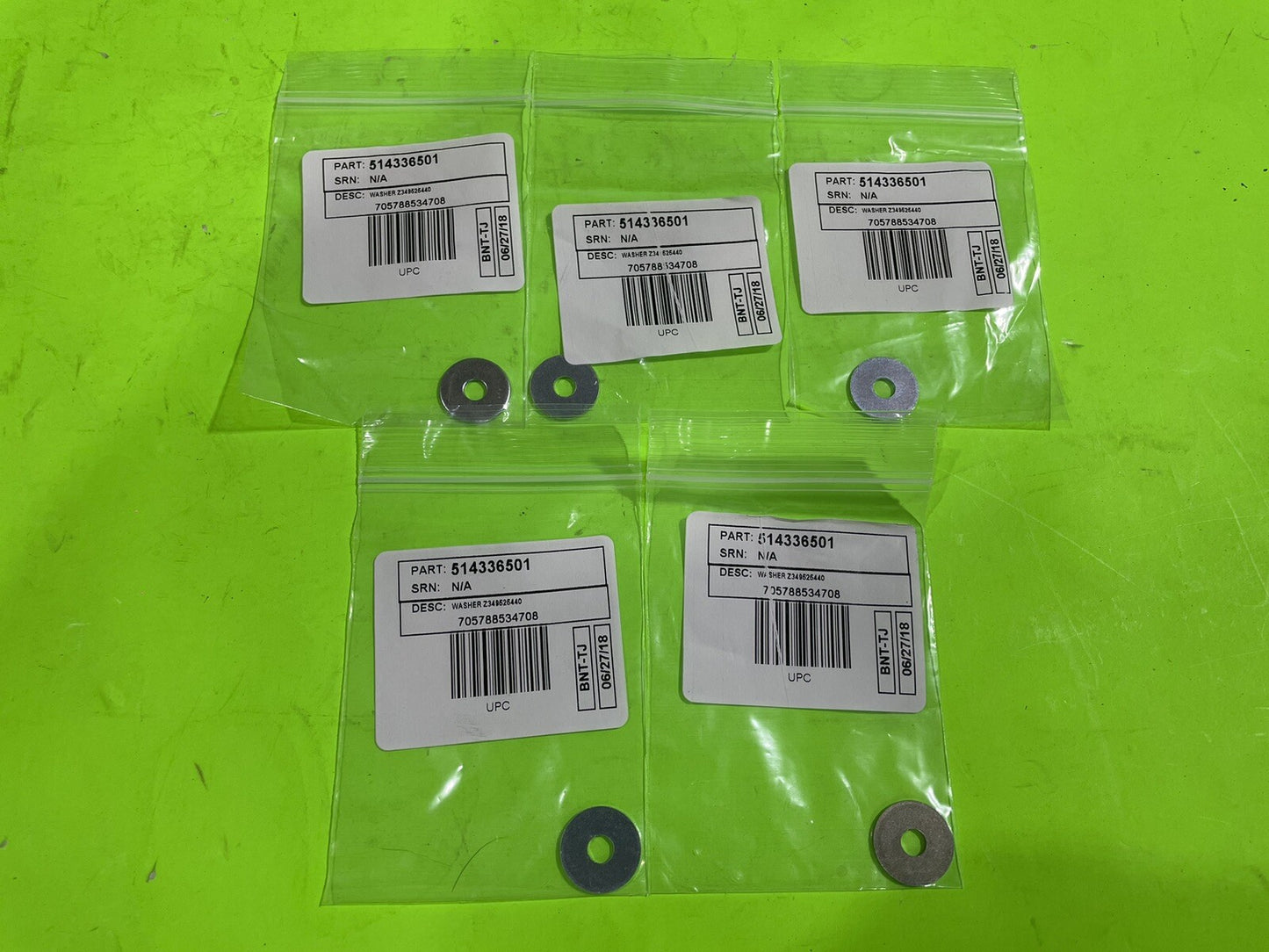 5 Pk Genuine Husqvarna 514336501 Washers 170BF/BT 370BFS 560BFS RedMax EBZ75005