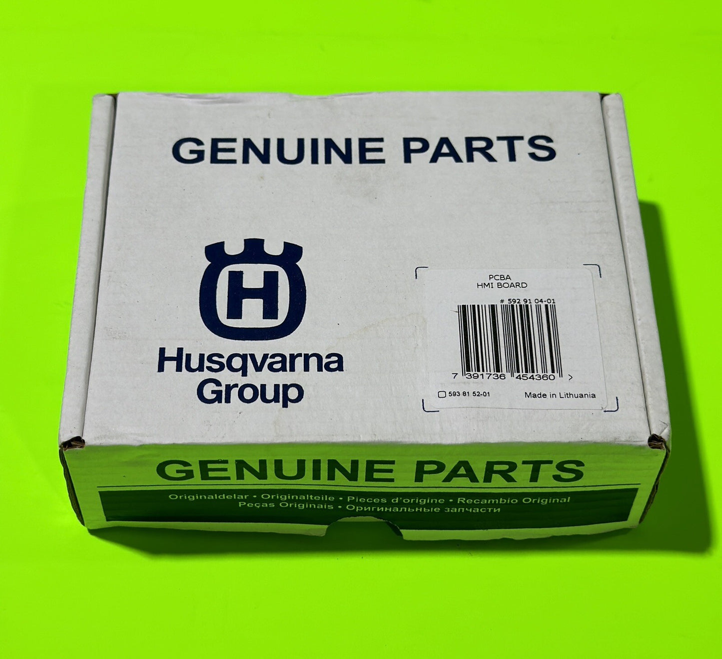 Genuine OEM Husqvarna 592910401 Printed Circuit PCBA HMI Board for Automower9