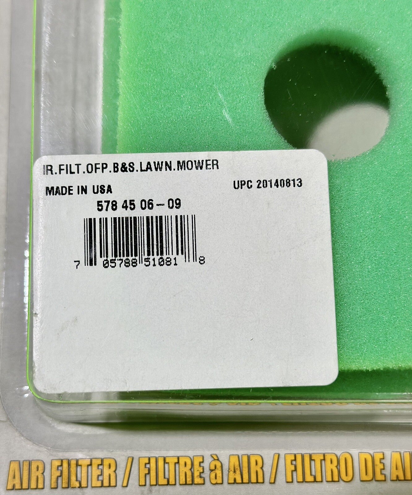 2PK Briggs & Stratton Lawn Mower Air Filter Toro 272235S 5784506096