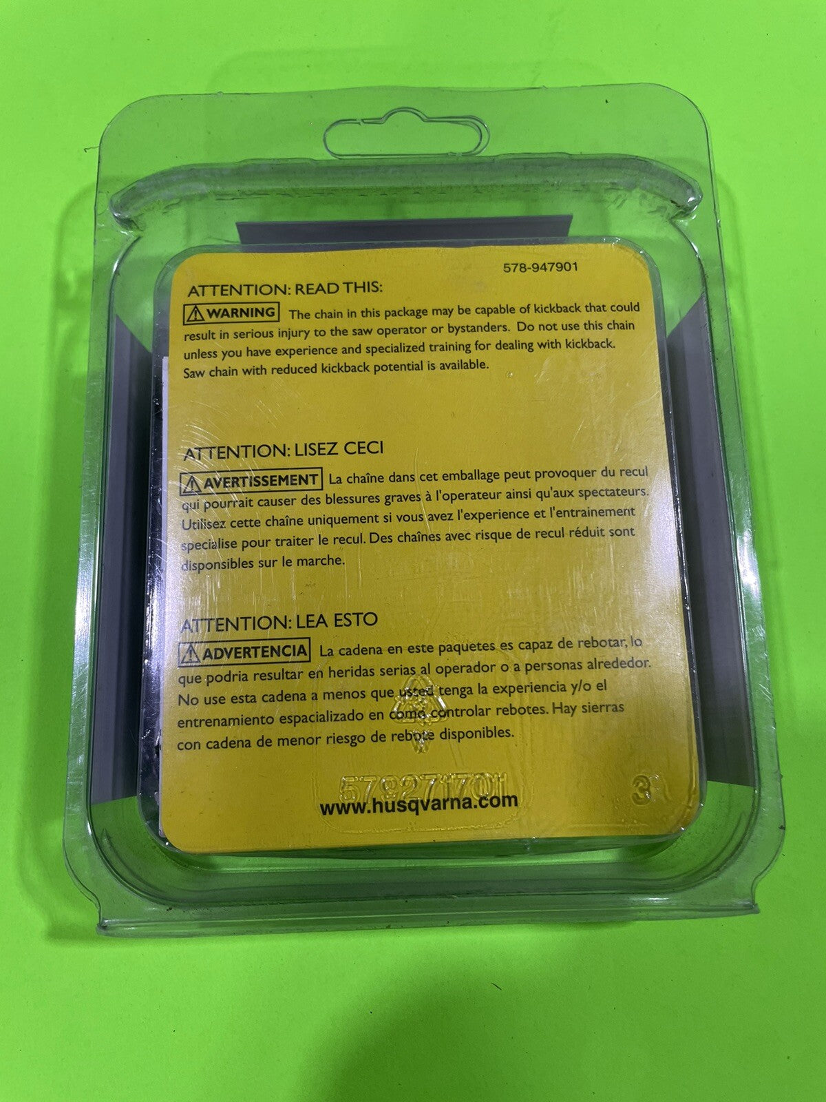 Genuine OEM Husqvarna 531300555 20" Saw Chain H47 072G 3/8" .050"5