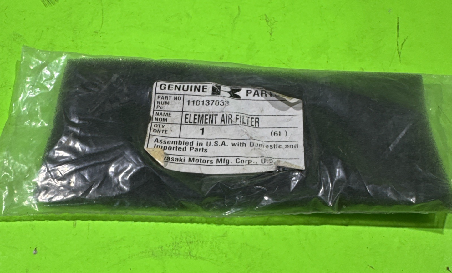 Genuine Kawasaki 11013-7033 Pre-Air Filter John Deere M137555 Ariens 215383005