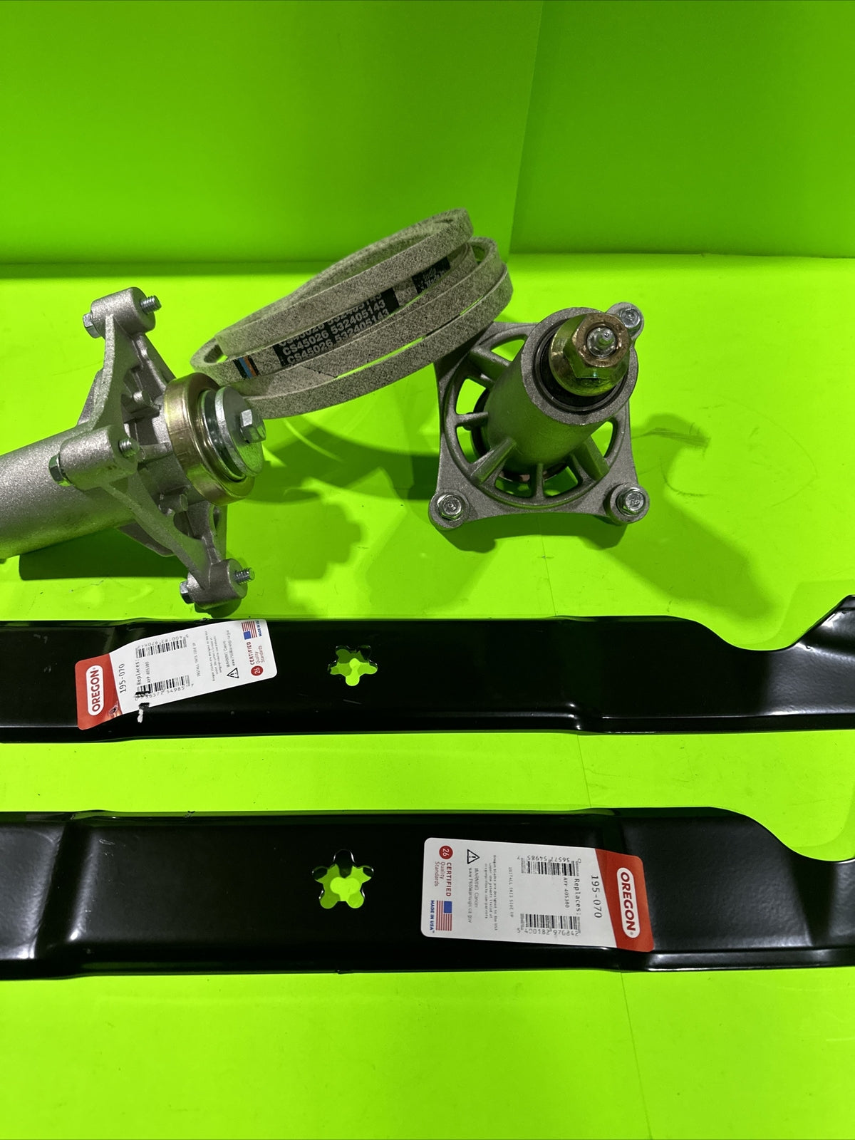 46” DECK REBUILD BLADE SPINDLE BELT KIT FOR HUSQVARNA POULAN ARIENS YTH22V46XLS6