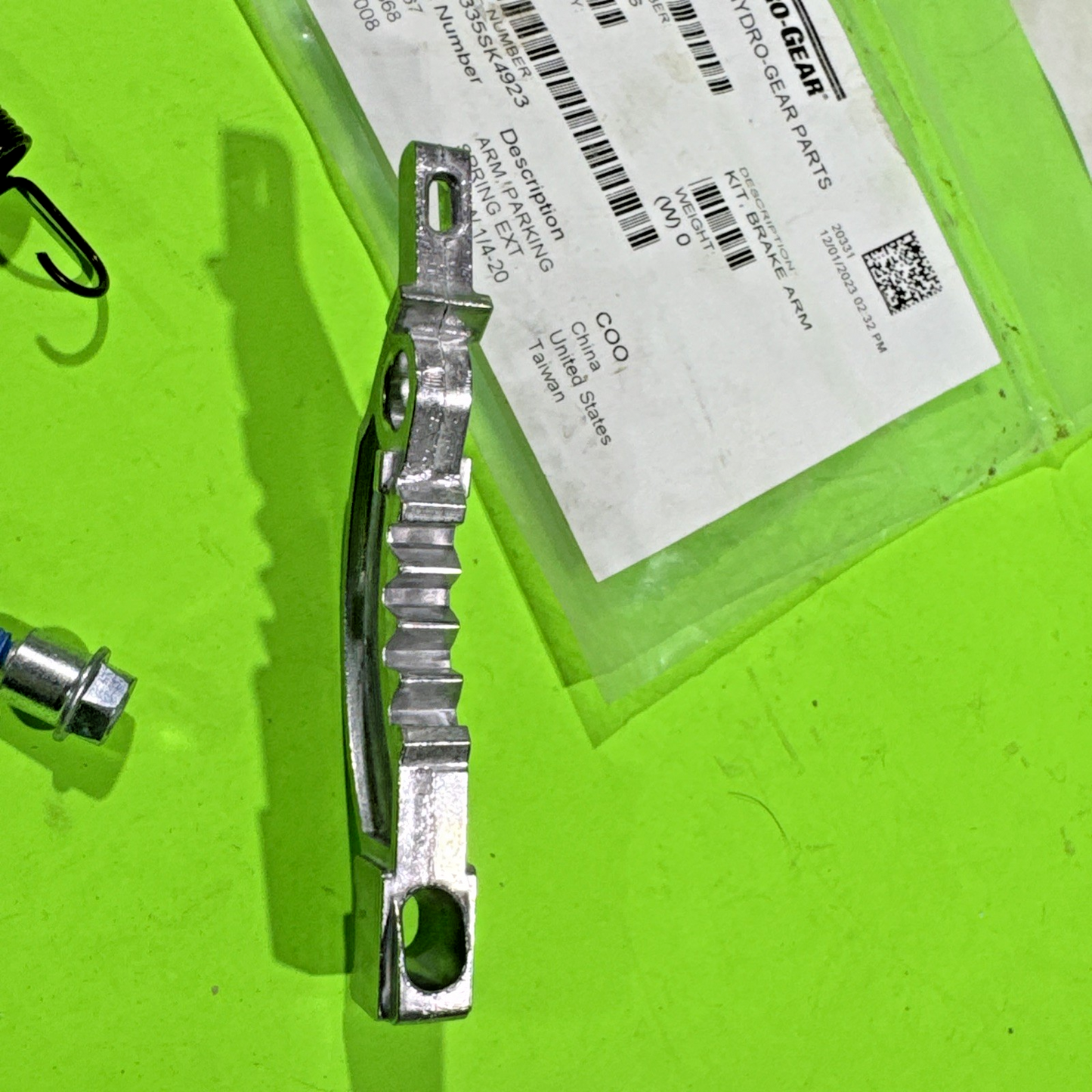 NEW GENUINE OEM HYDRO GEAR 71356 PARKING BRAKE ARM KIT RZT ZT EZT TRANSAXLE7