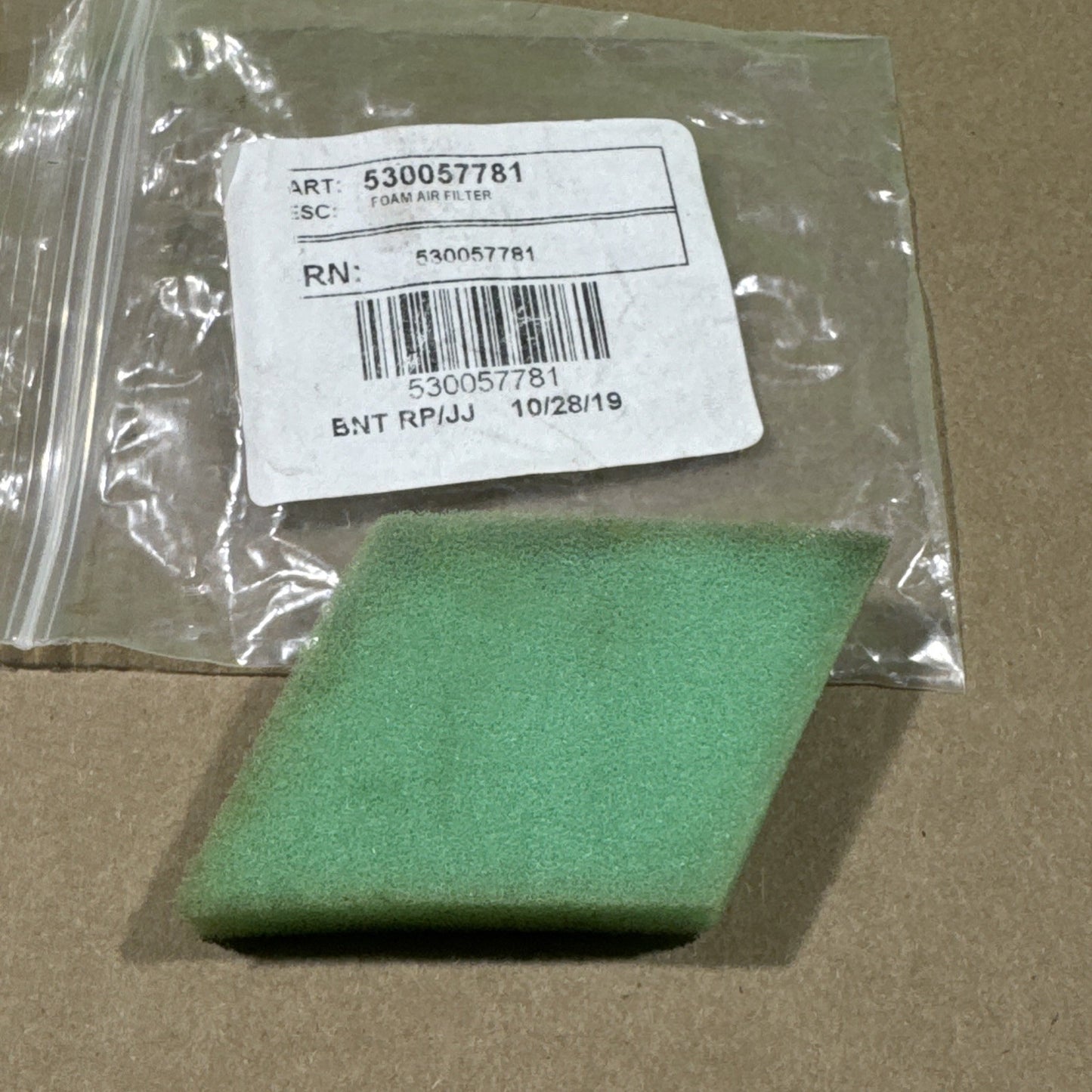 New OEM Poulan Pro & Craftsman Trimmer Foam Air Filter 5300577815