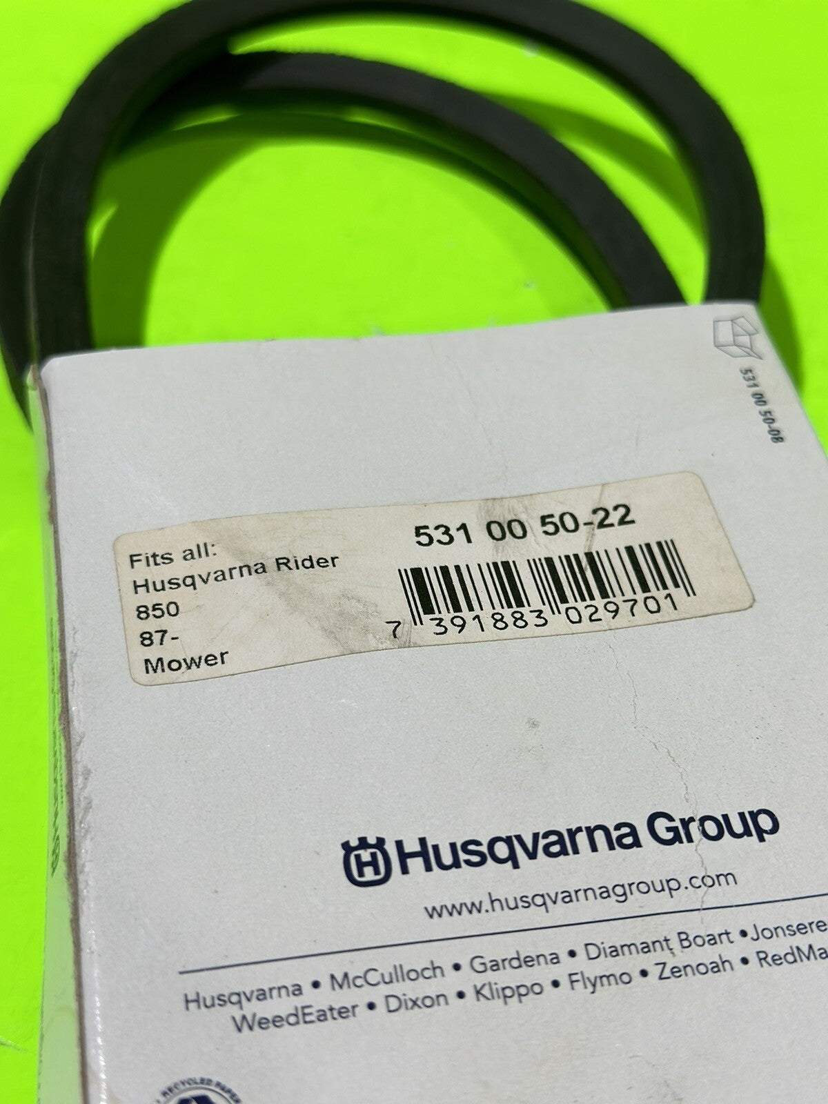VEE BELT FOR HUSQVARNA RIDER 850 850HST RIDER11,13 CUTTER DECK 531005022 6A25
