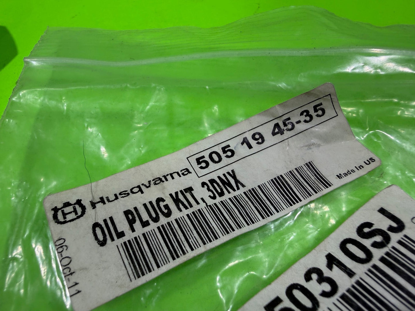 NEW Genuine OEM Husqvarna 505194535 Oil Plug Kit 6027 9032 Pressure Washer5