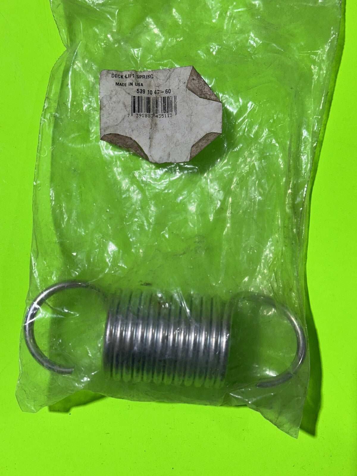 Genuine OEM Husqvarna Dixon 539104760 Deck Lift Spring5