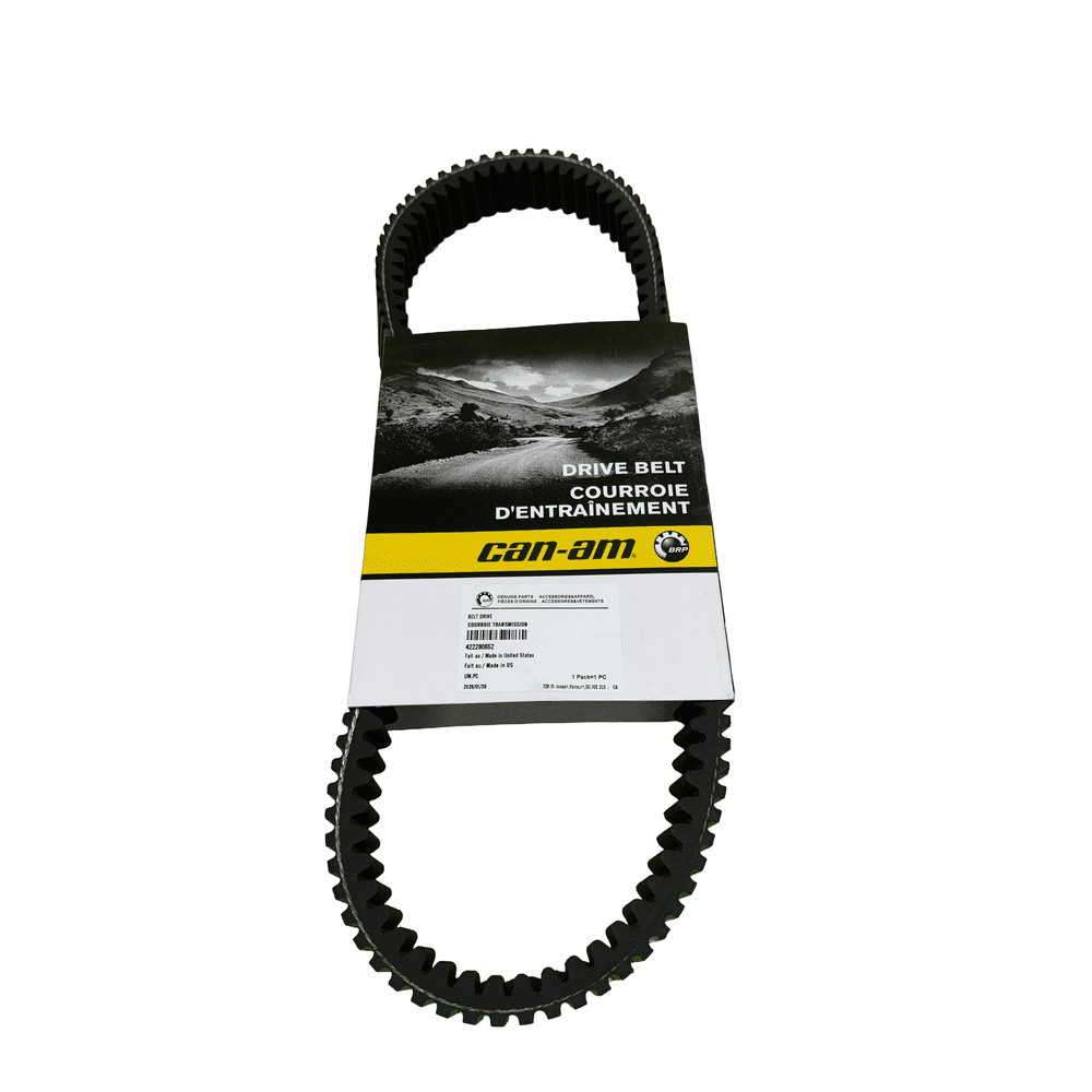 Can-Am 422280652 genuine OEM drive belt with packaging card