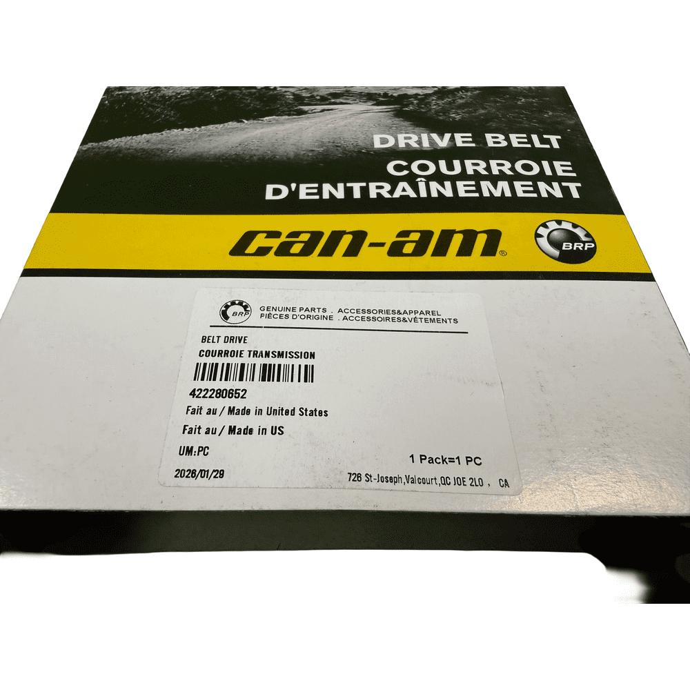 Can-Am 422280652 genuine OEM drive belt package
