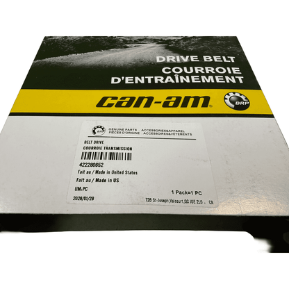 Can-Am 422280652 genuine OEM drive belt package