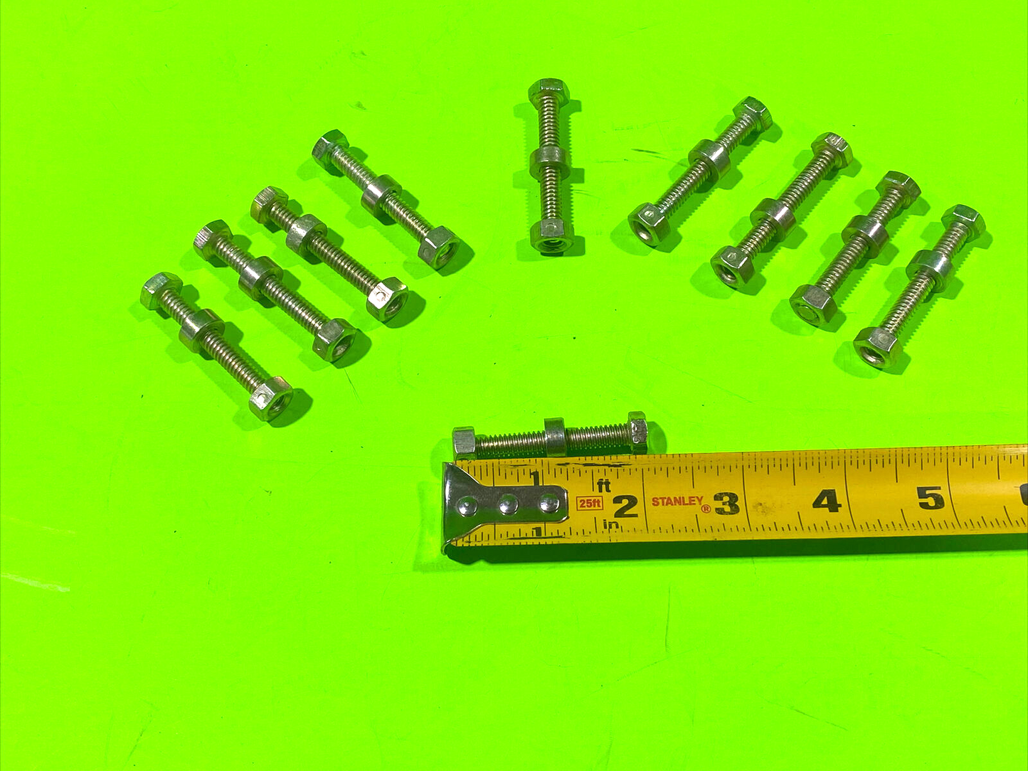 Pack of (10) Shear Pins w/ Spacers & Nuts Fits John Deere Snow Blowers 3011724