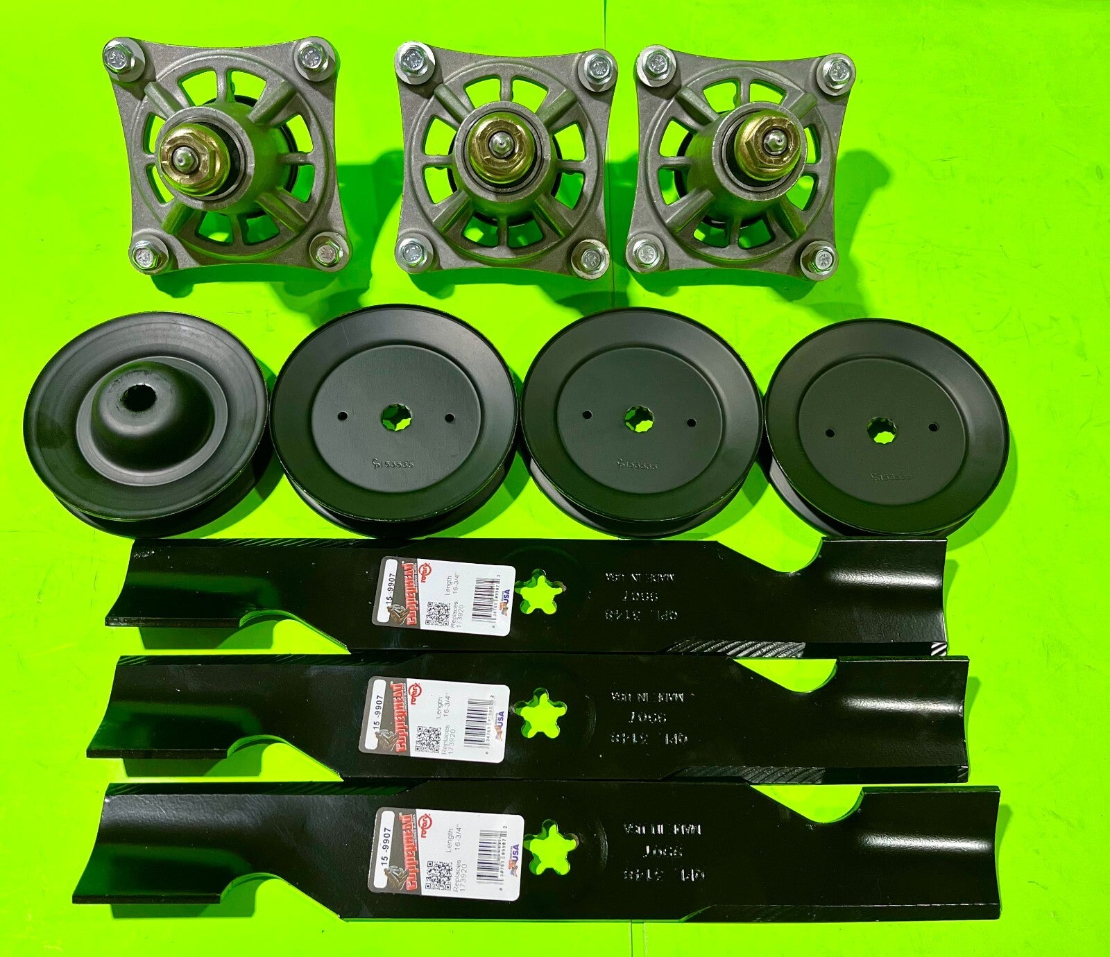 Blade Spindle Pulley Kit for Husqvarna GTH 2248XPB 532174356 48-Inch Deck0