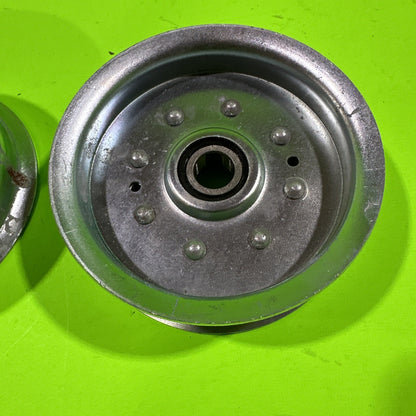 2 Flat Idler Pulley For MTD Cub Cadet 75605034 95605034 75605034A 95605034A4