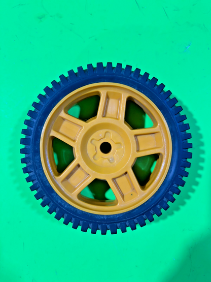 NEW Husqvarna Wheel & Tire Assembly 6.75" x 1.75" 193928 Yellow 5-Spoke Rim0
