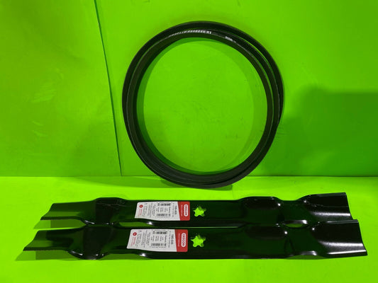 Sears Craftsman YS4500 YS 4500 42" Lawn Mower Mulching Blades and Deck Belt0