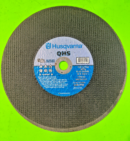 NEW Husqvarna Metal QHS Blade 542751510 14" x 1/8" x 1" Contractor 5-Pack Steel0