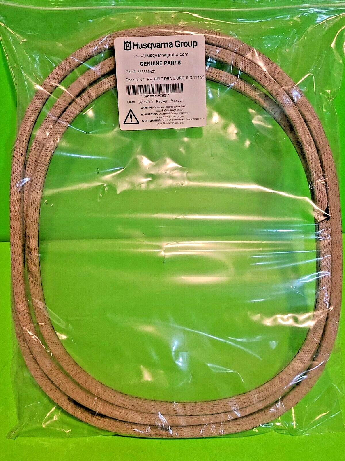 NEW OEM Husqvarna Drive Belt 583566401 for Husqvarna  TC 342 (96051012900)0