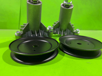 NEW 42" Deck 3 Bolt Spindles & Pulleys Fits Poulan Replaces 130794 173436 1535353