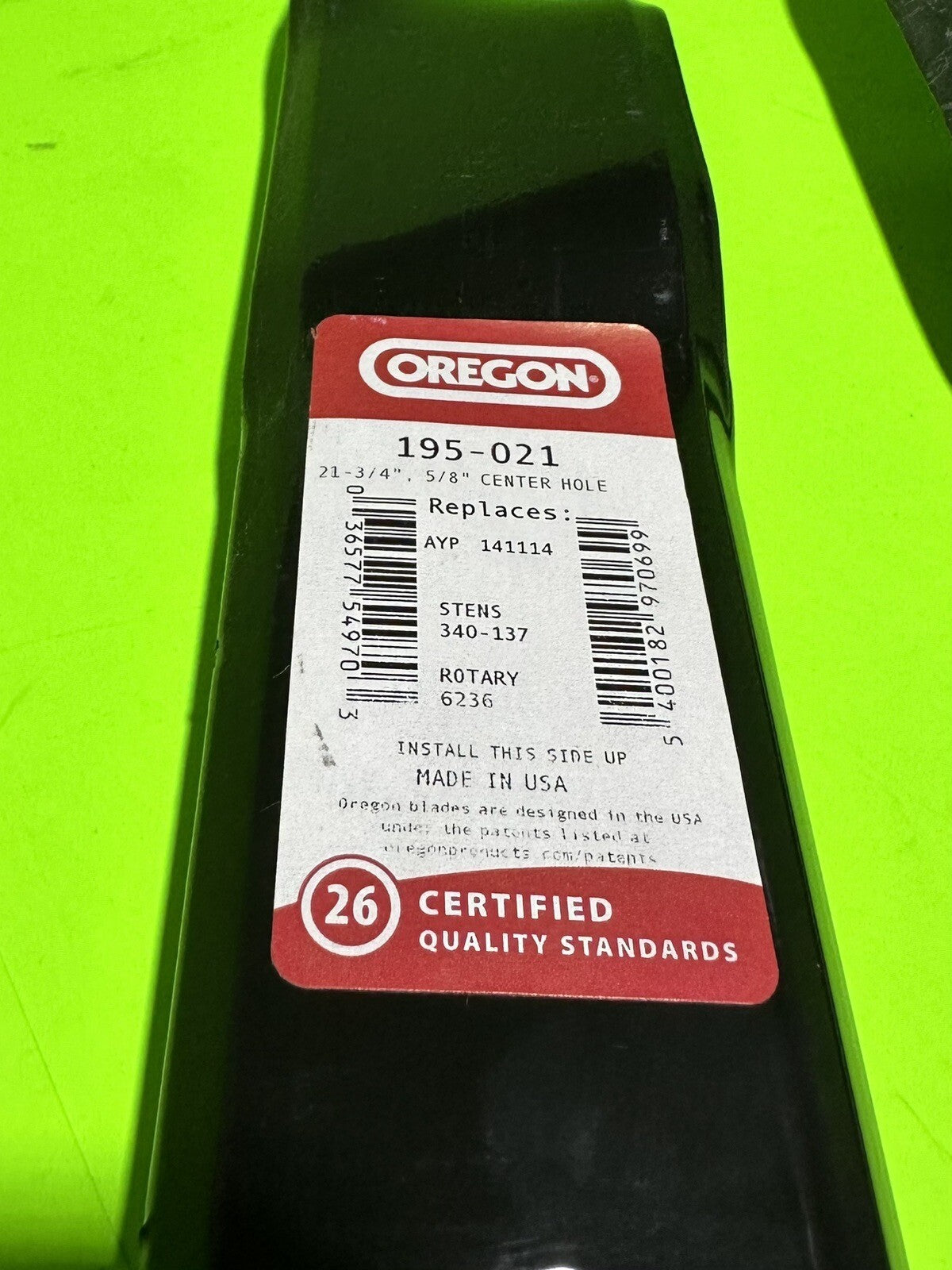 2PK Oregon 195-021 Mulching Blades for 21-3/4" Poulan 575157101, 5829314013