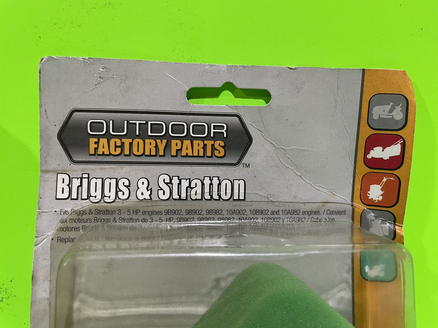 3 Pack of Briggs & Stratton 578450611 Mower Air Filters5