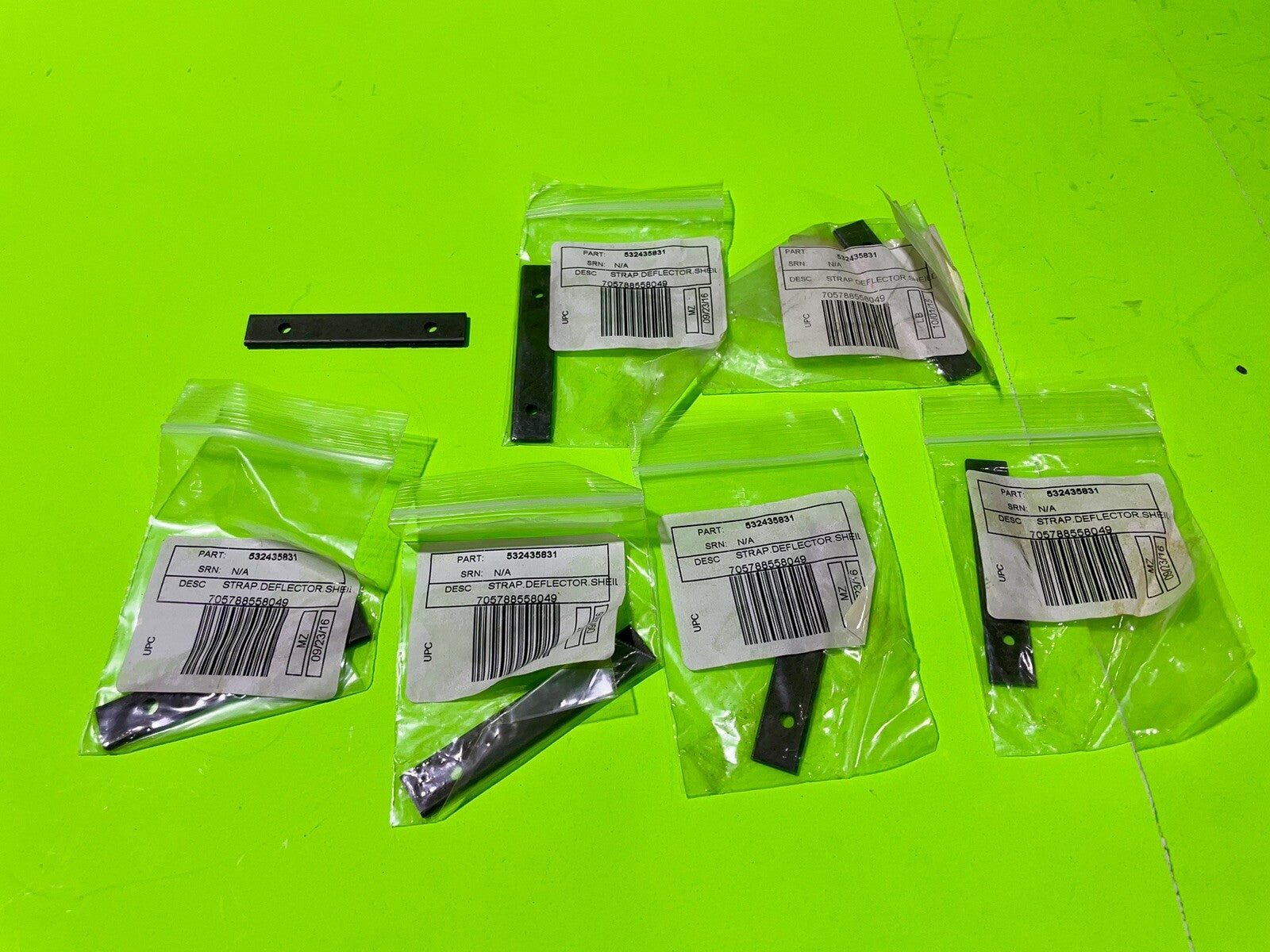 7 Pack of Genuine Husqvarna 532435831 Deflector Shield Strap for Snowblowers4