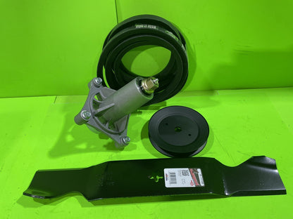DECK SPINDLE BELT PULLEY BLADE KIT FITS HUSQVARNA LGT2654 LGTH2454 YTH24V540