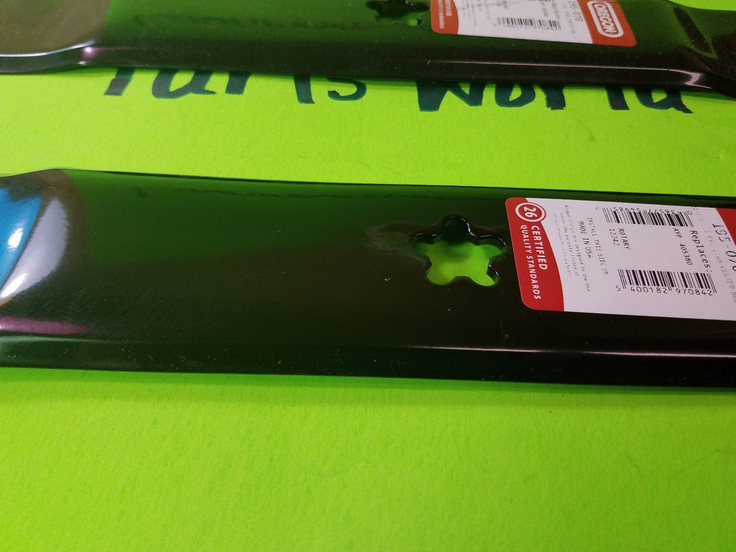 (4)- Lawn Mower Blades for 46" Deck AYP Sears Roper Craftsman Husqvarna 4053802