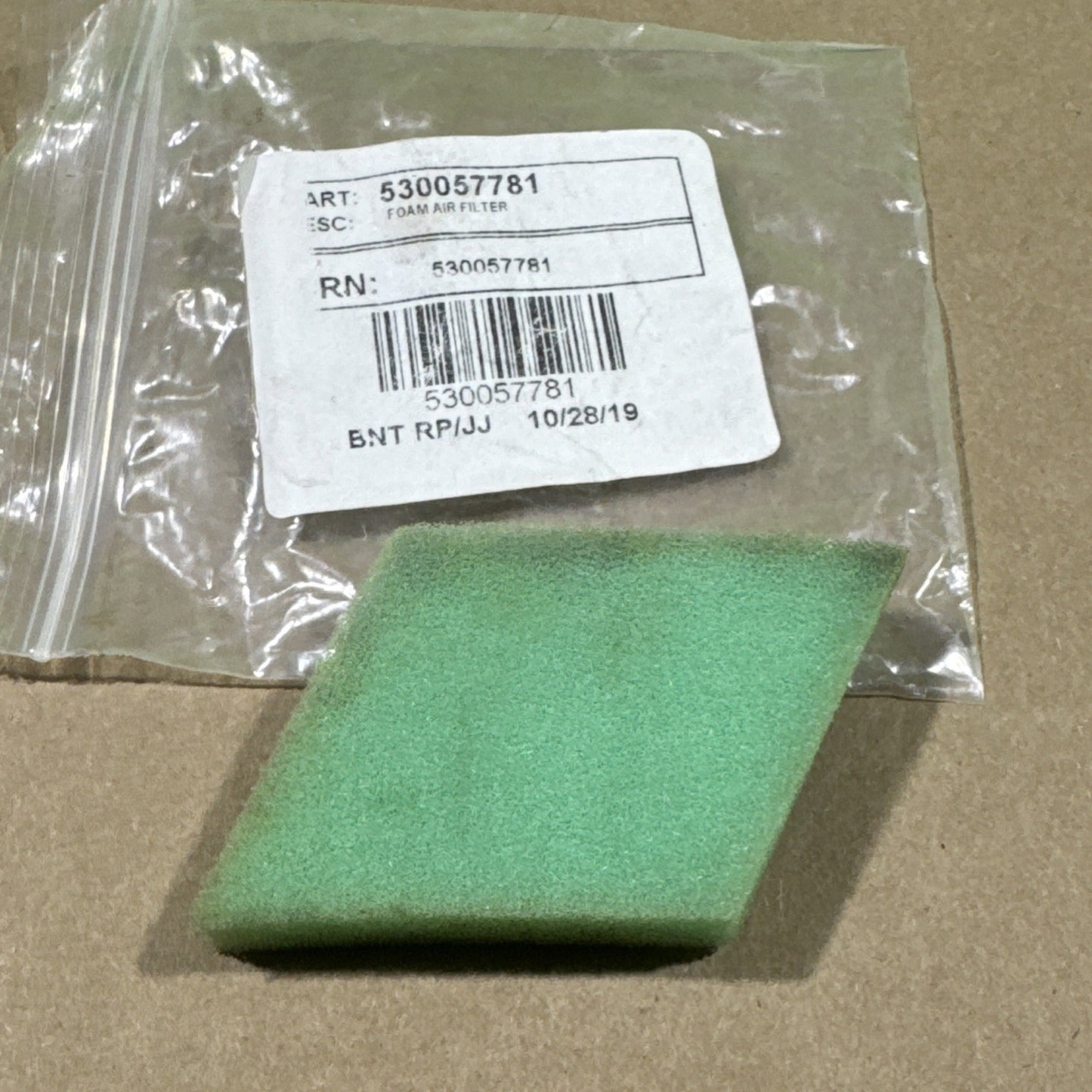 New OEM Poulan Pro & Craftsman Trimmer Foam Air Filter 5300577814