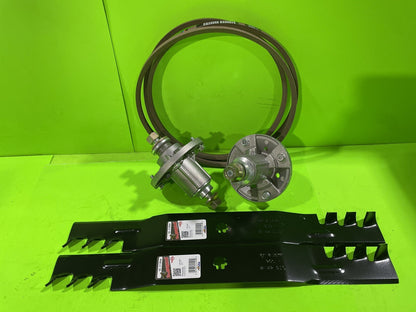 42" LA115 100 SERIES DECK REBUILD KIT SPINDLES BLADES BELT FITS JD0