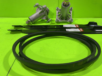 Blade Spindle Belt Kit Combo for Husqvarna LTH1842 LTH2142 TS242 TS243 YTH184T4