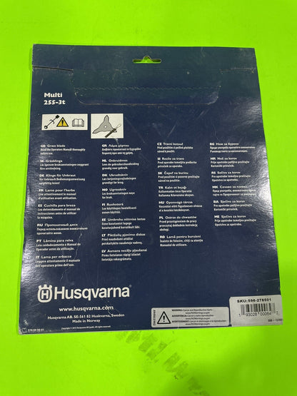 Genuine OEM Husqvarna 596278501 Brushcutter Blade Multi 255-3t1