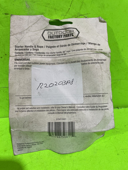 NEW Starter Handle & Rope fits Husqvarna 578415901 Universal Outdoor Equipment1