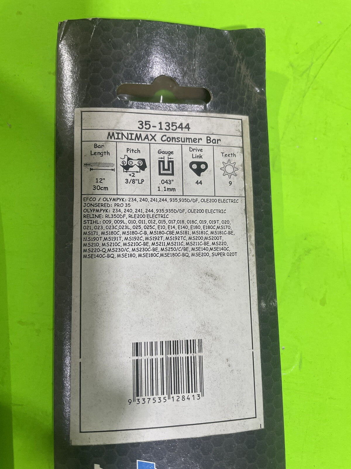 Genuine Archer Australia 35-13544 Minimax Consumer Bar 12" 3/8 .043 44DL2