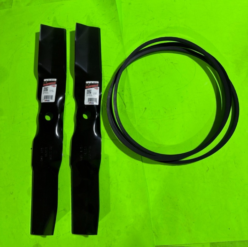 Mower Deck Blade Belt Kit for John Deere Z320M 2 Blades And Deck Belt0