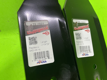 T210 Deck Blades And Belt kit fits 942-04308 742-04308 942-0656 742-06567