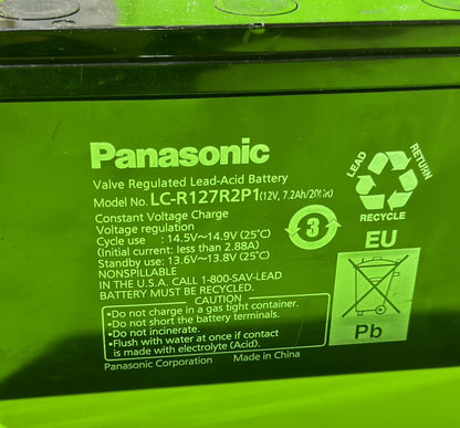 OEM Husqvarna 530402815 Battery Kit Panasonic 12V 7AH Battery LC-R127R2P12