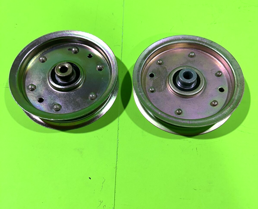 (2) Flat Idler Pulley for MTD Cub Cadet RZT 50 L54 42 S50 For Troy Bilt GT540