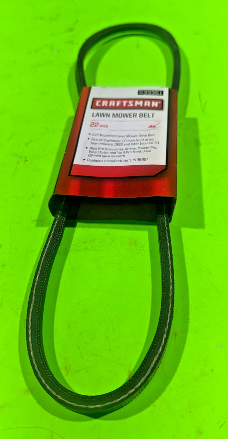 NEW OEM Craftsman 33361 Belt for Husqvarna Mower Model 96143001200 (532196857)3