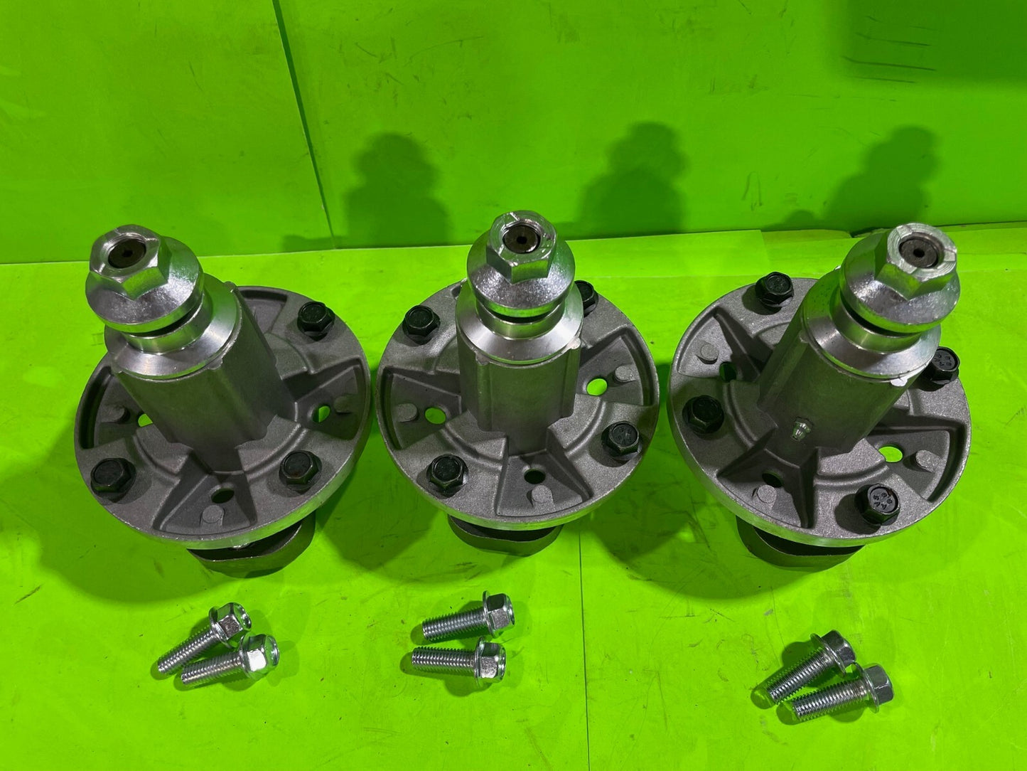 3PK Spindle Assy For John Deere 48" L120 L130 Scotts L2048 L2548 w Blade Bolts1