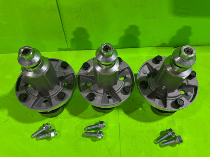 3PK Spindle Assy For John Deere 48" L120 L130 Scotts L2048 L2548 w Blade Bolts1