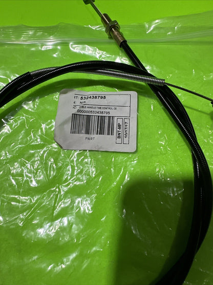 OEM Husqvarna 532438795 Handle Control Cable - NEW TR 430 tiller cable0