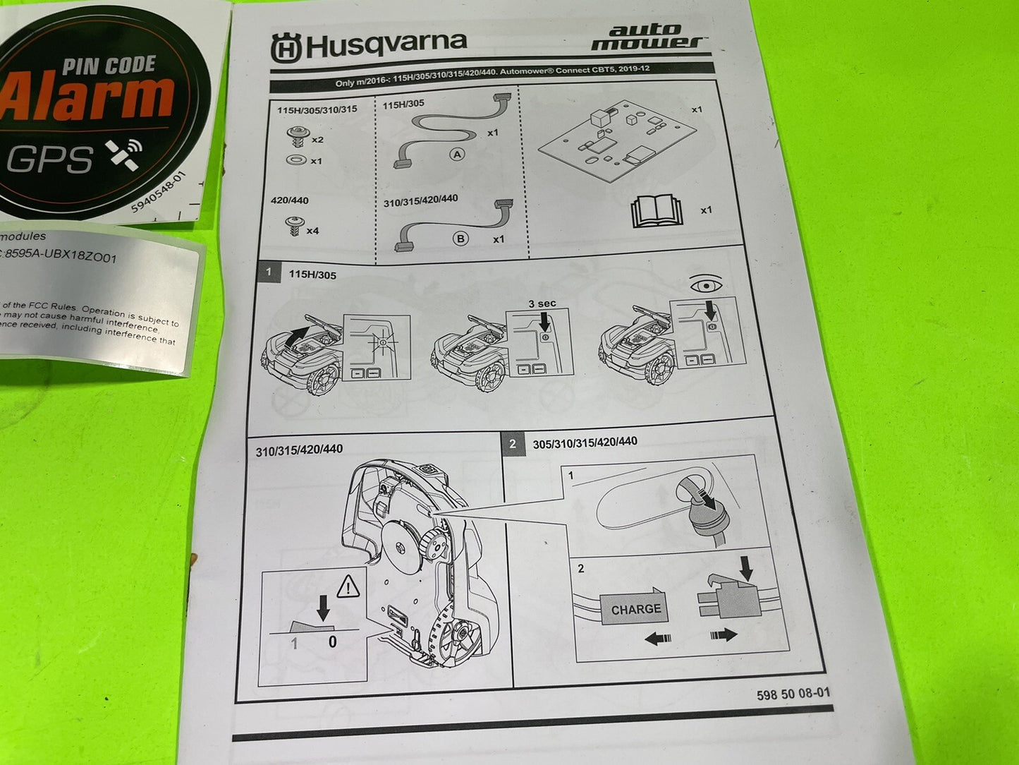 Genuine OEM Husqvarna 586662311 Automower Connect 315 430XH 502H 550H5