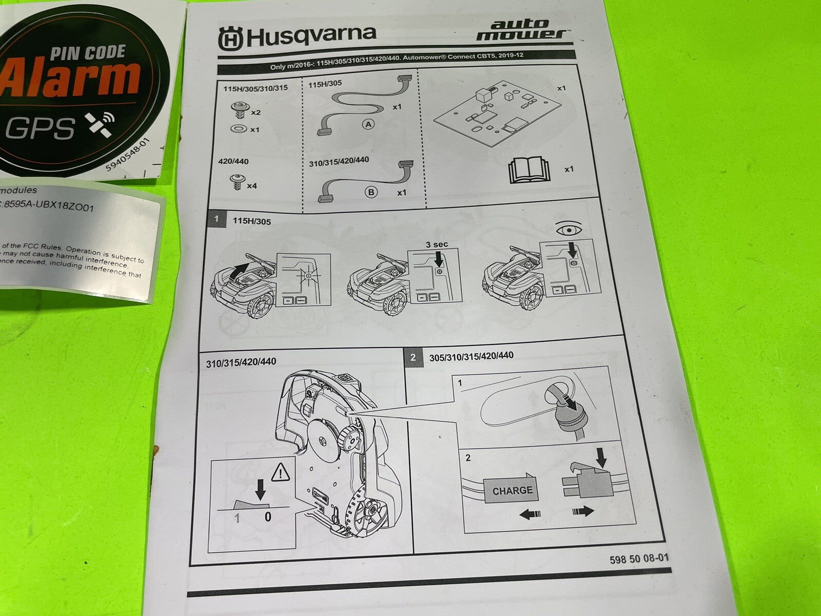 Genuine OEM Husqvarna 586662311 Automower Connect 315 430XH 502H 550H5
