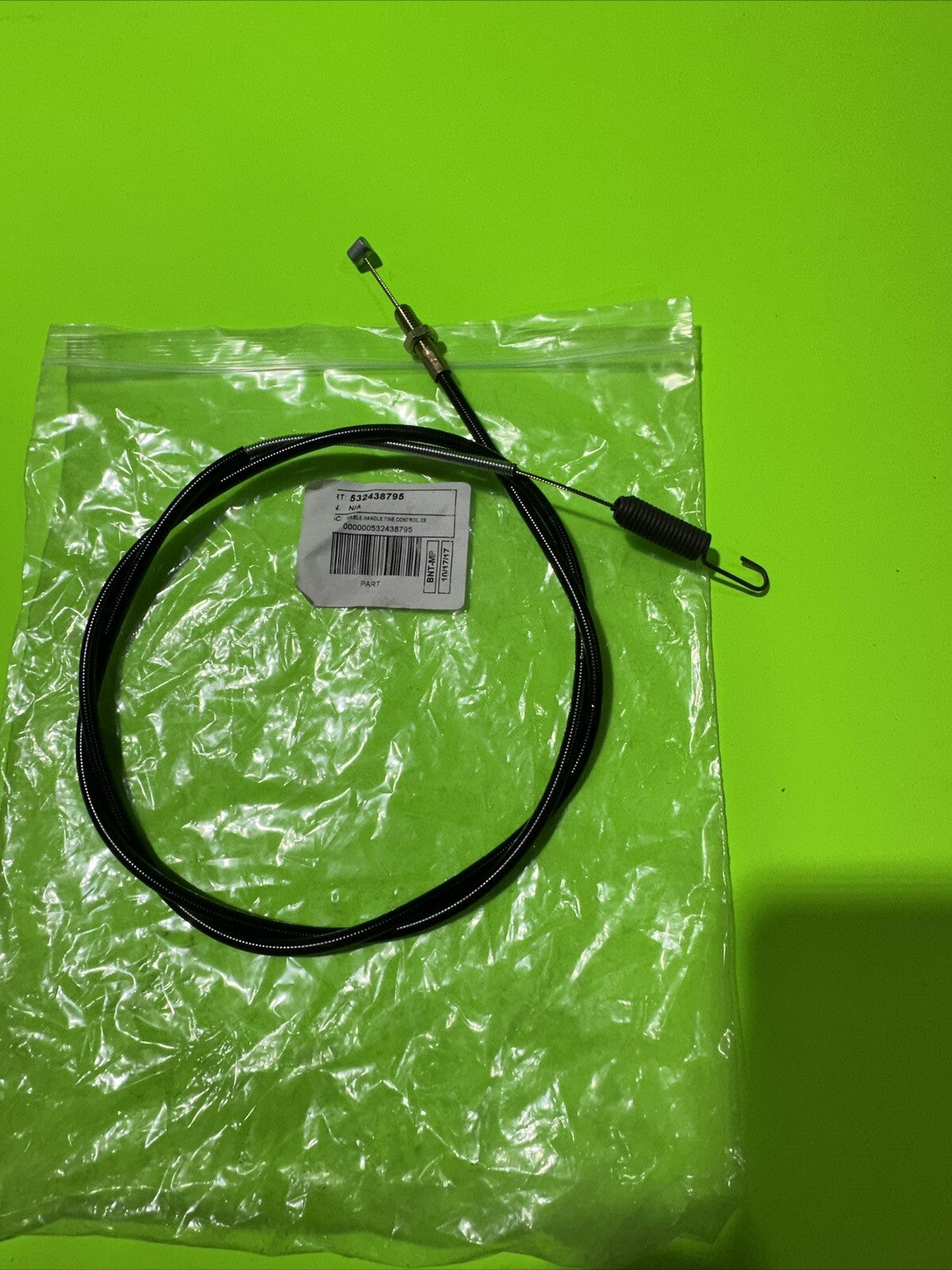 OEM Husqvarna 532438795 Handle Control Cable - NEW TR 430 tiller cable1