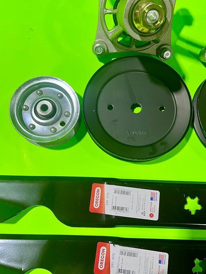 46" High Lift Blade Deck Rebuild Kit fits Husqvarna YTH2246 blade belt spindle2
