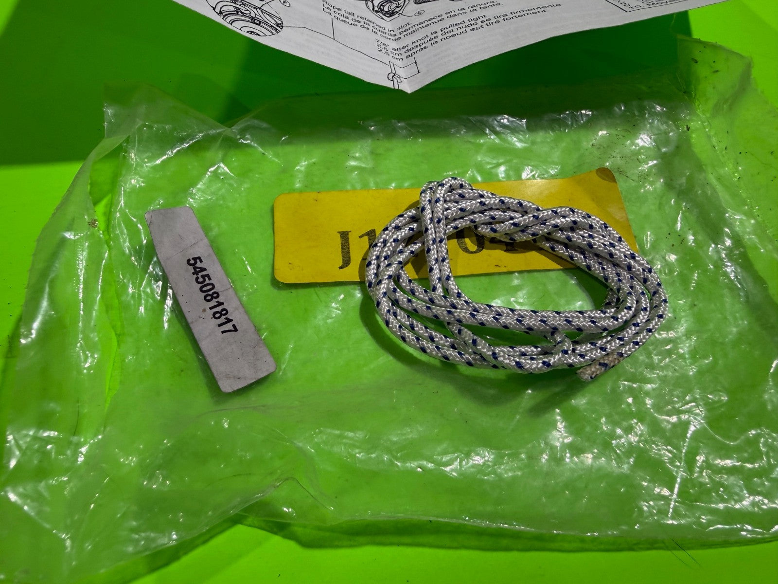 NEW Genuine OEM Husqvarna 545081817 Starter Rope Kit 125 B BV BVX HVA1252