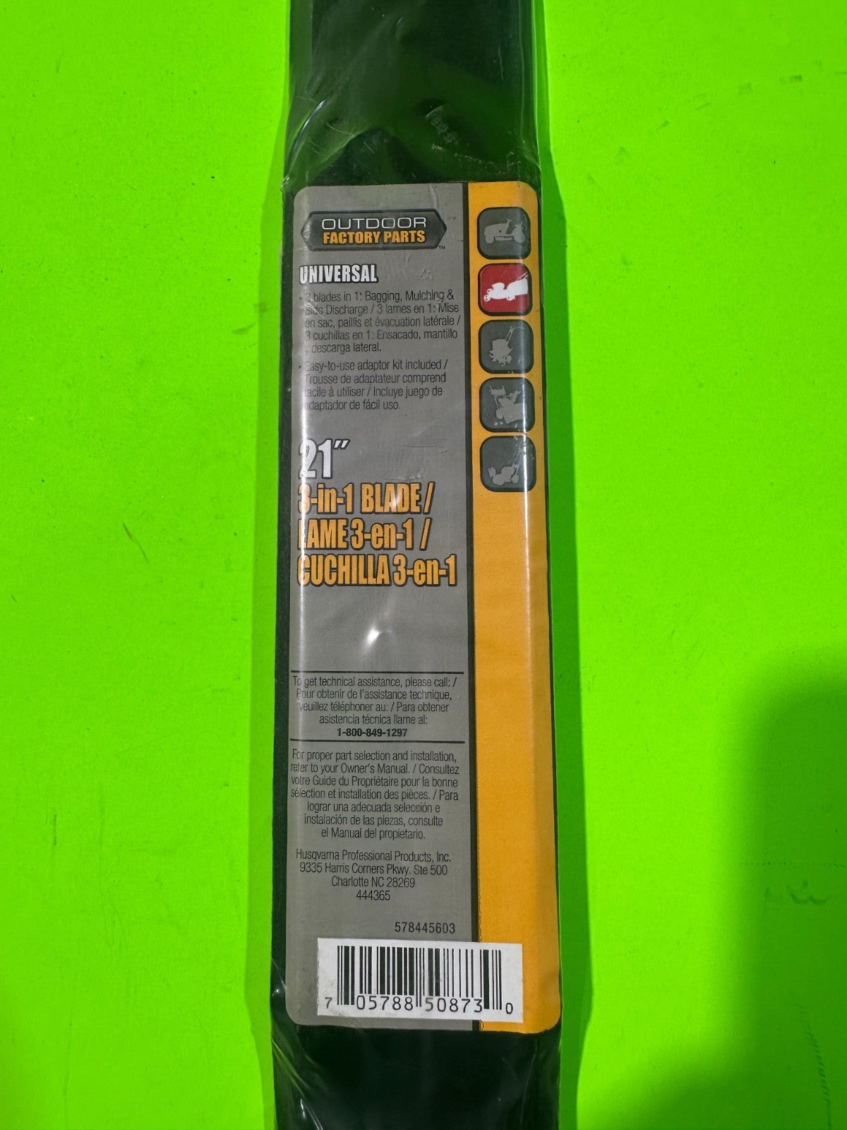NEW Husqvarna  578445603 21" Universal 3-in-1 Lawn Mower Mulching Blade0