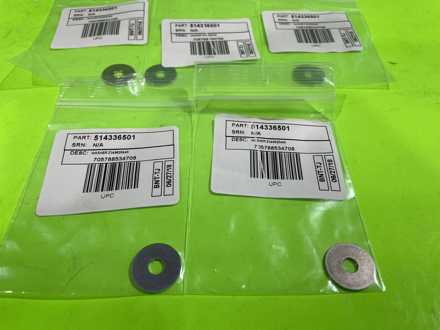 5 Pk Genuine Husqvarna 514336501 Washers 170BF/BT 370BFS 560BFS RedMax EBZ75003