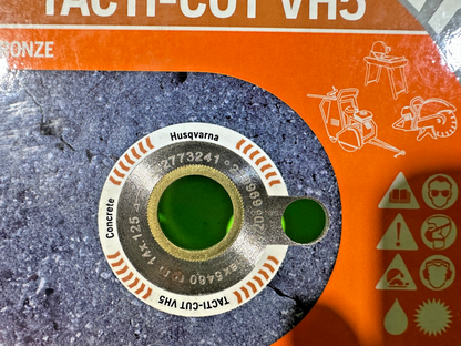 NEW Husqvarna Tacti-Cut VH5 Diamond Blade 542773241 14" x .1252