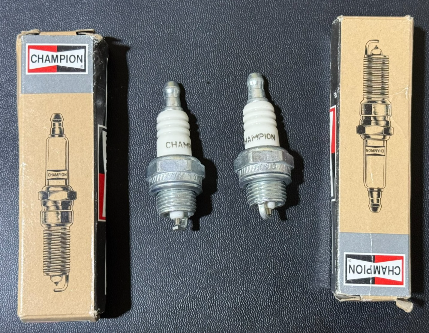NEW Champion 848 CJ8Y Spark Plug Copper Plus Fits Small Engines OEM 2 Pack0